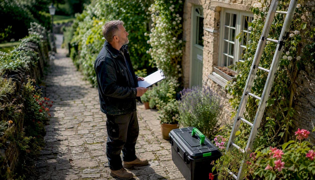Service call checklist for UK tradespeople